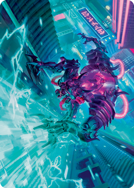 Surgehacker Mech Art Card [Kamigawa: Neon Dynasty Art Series] | Gam3 Escape