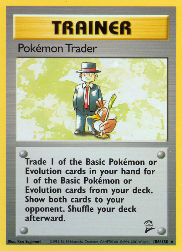 Pokemon Trader (106/130) [Base Set 2] | Gam3 Escape