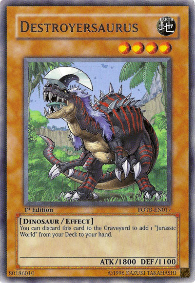 Destroyersaurus [FOTB-EN017] Rare | Gam3 Escape