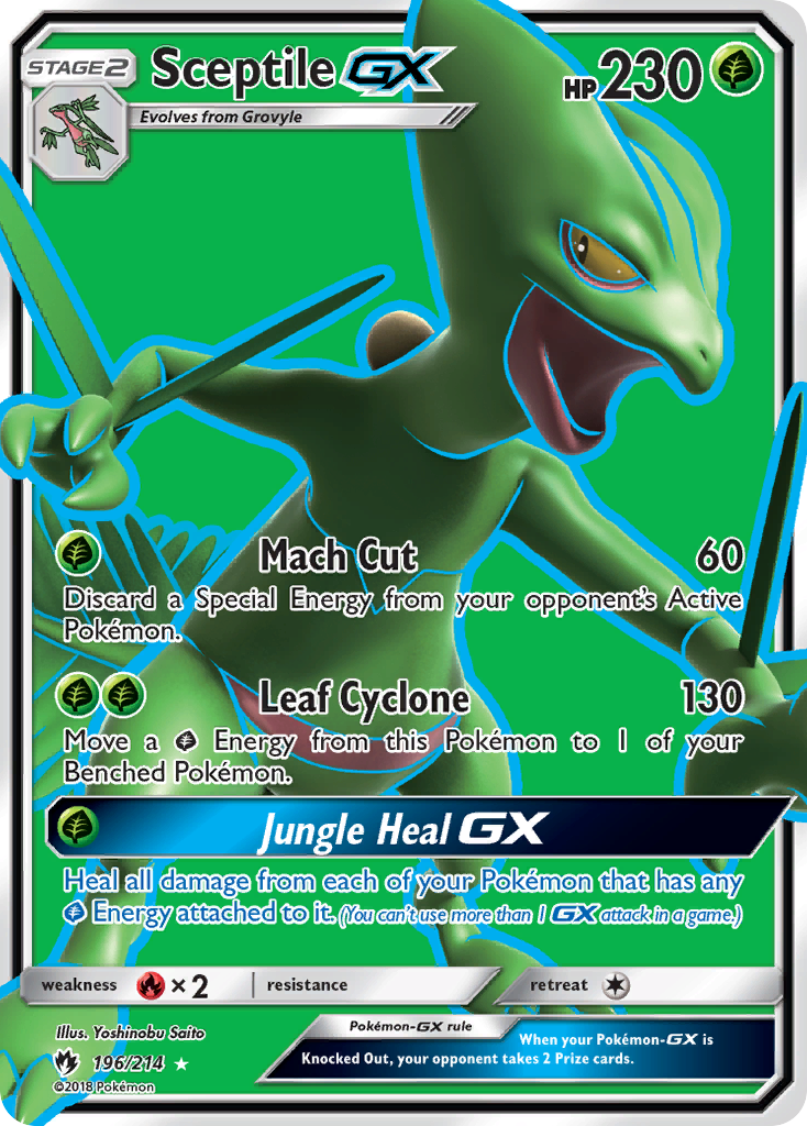 Sceptile GX (196/214) [Sun & Moon: Lost Thunder] | Gam3 Escape