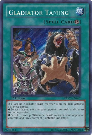 Gladiator Taming [EXVC-EN087] Secret Rare | Gam3 Escape