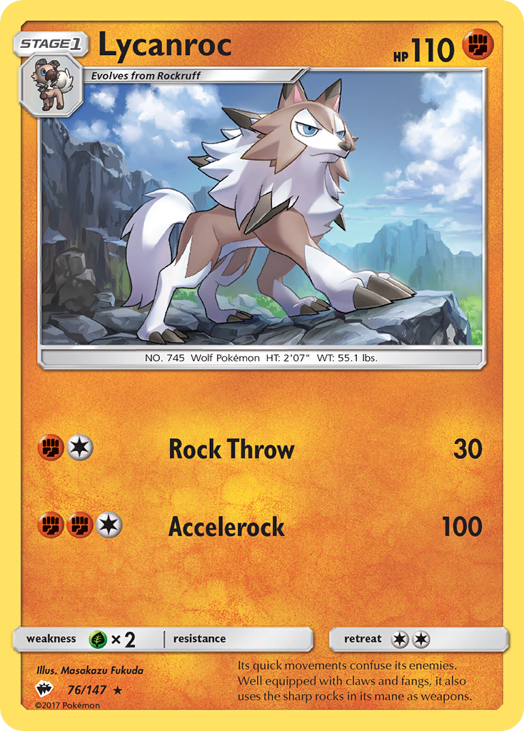 Lycanroc (76/147) [Sun & Moon: Burning Shadows] | Gam3 Escape