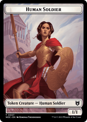 Pirate // Human Soldier Double-Sided Token [Wilds of Eldraine Commander Tokens] | Gam3 Escape