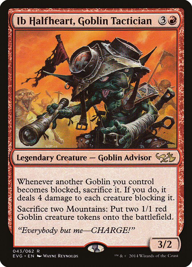 Ib Halfheart, Goblin Tactician (Elves vs. Goblins) [Duel Decks Anthology] | Gam3 Escape