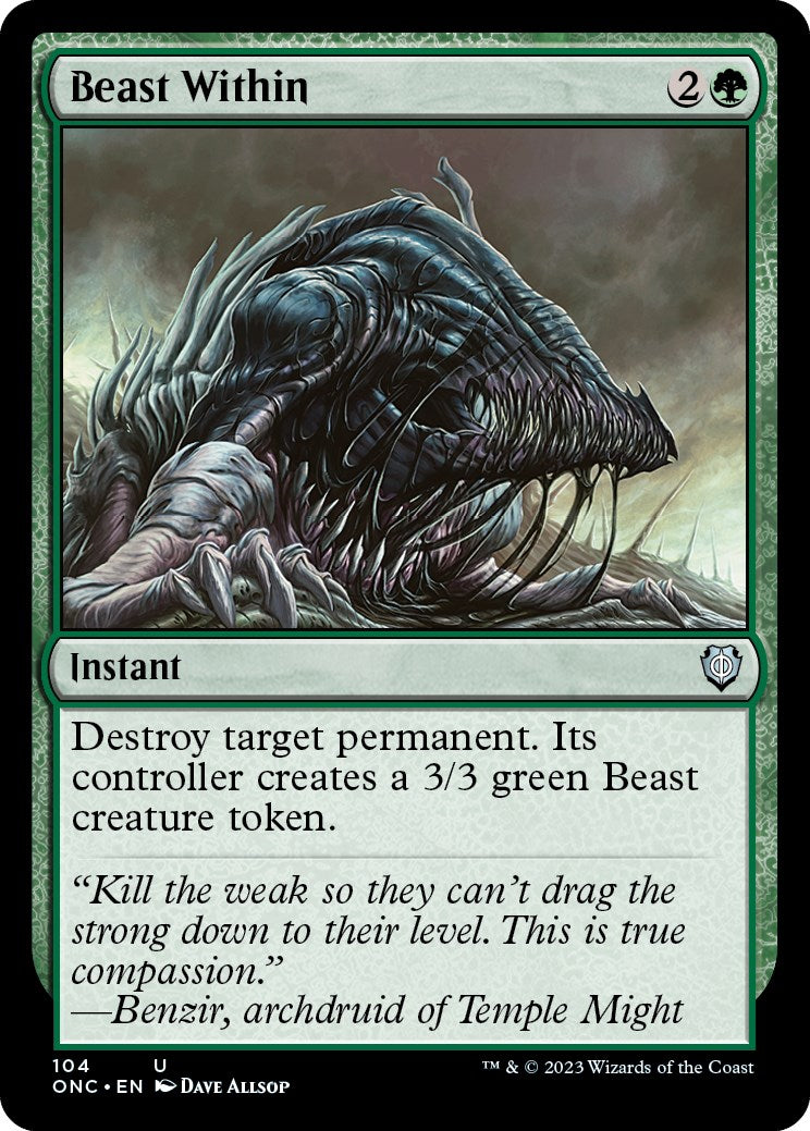 Beast Within [Phyrexia: All Will Be One Commander] | Gam3 Escape