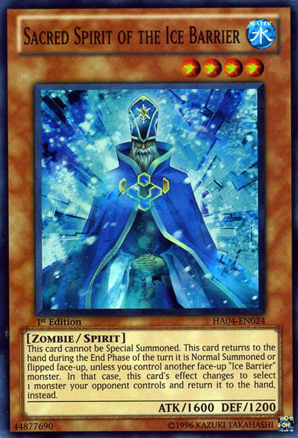 Sacred Spirit of the Ice Barrier [HA04-EN024] Super Rare | Gam3 Escape