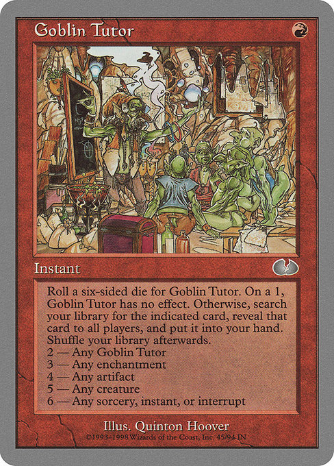 Goblin Tutor [Unglued] | Gam3 Escape