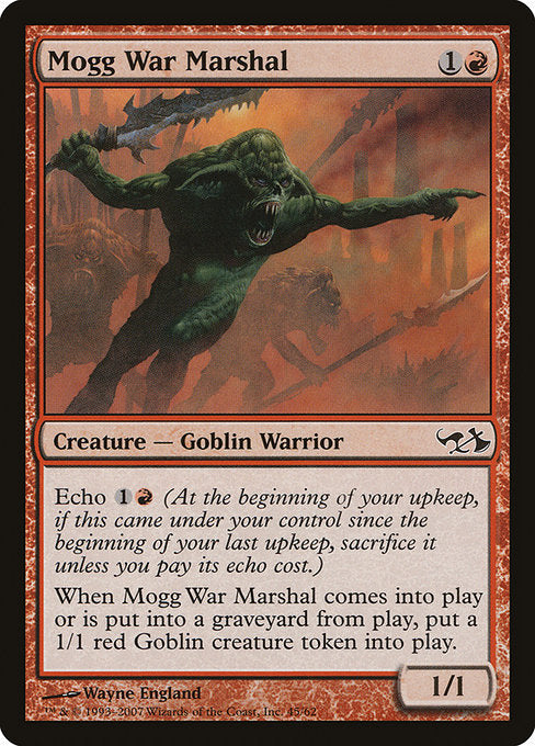 Mogg War Marshal [Duel Decks: Elves vs. Goblins] | Gam3 Escape