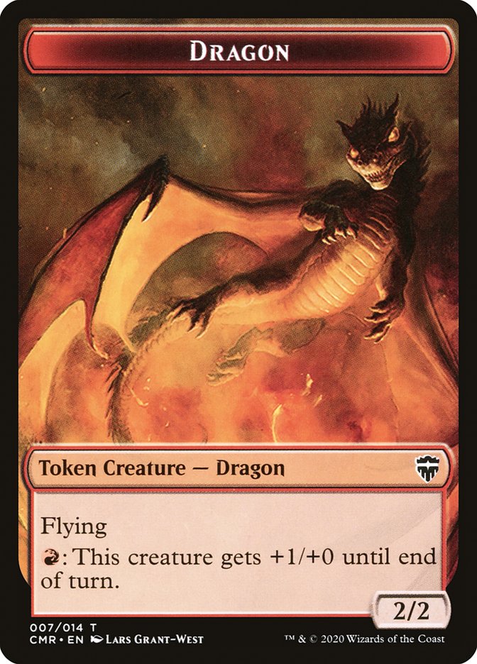 Dragon // Treasure Token [Commander Legends Tokens] | Gam3 Escape