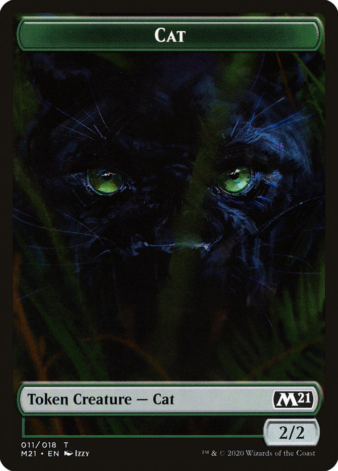 Beast // Cat (011) Double-sided Token [Core Set 2021 Tokens] | Gam3 Escape