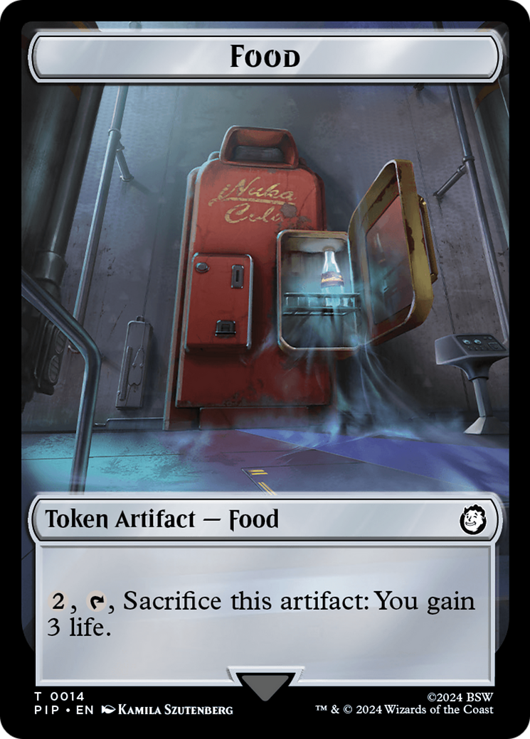 Food (0014) // Soldier (0004) Double-Sided Token [Fallout Tokens] | Gam3 Escape