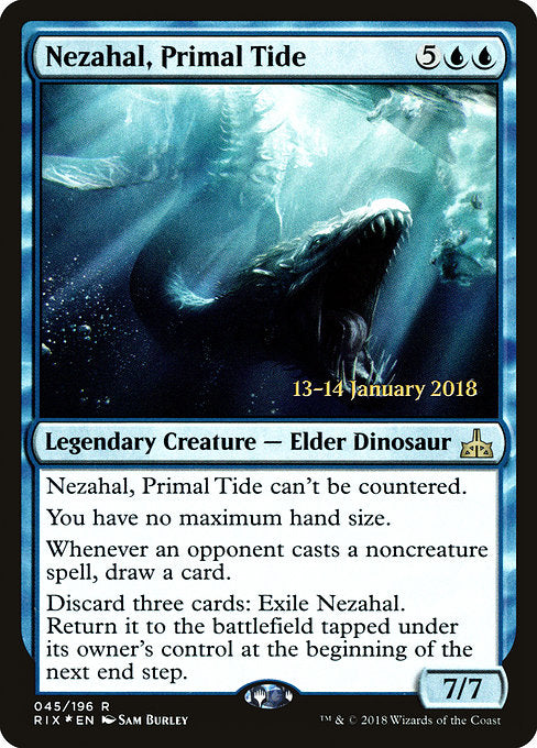 Nezahal, Primal Tide [Rivals of Ixalan Promos] | Gam3 Escape