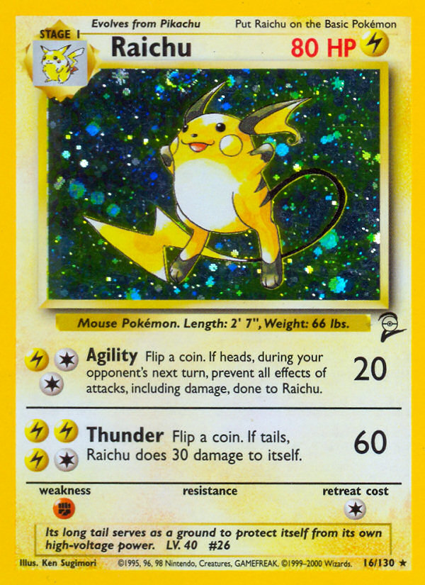 Raichu (16/130) [Base Set 2] | Gam3 Escape