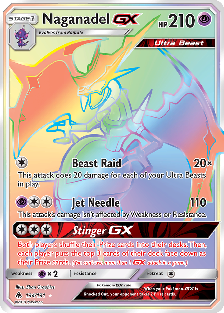 Naganadel GX (134/131) [Sun & Moon: Forbidden Light] | Gam3 Escape