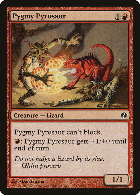 Pygmy Pyrosaur [Duel Decks: Venser vs. Koth] | Gam3 Escape