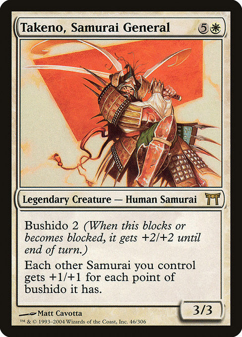 Takeno, Samurai General [Champions of Kamigawa] | Gam3 Escape