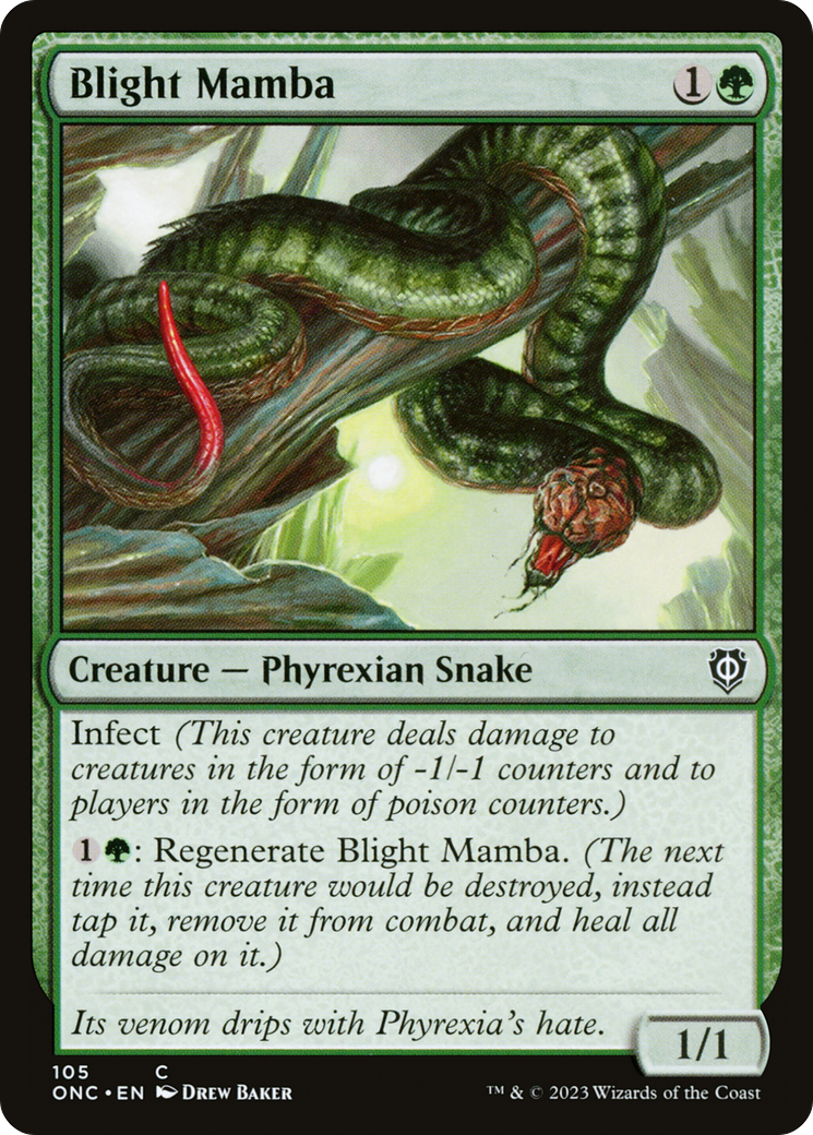 Blight Mamba [Phyrexia: All Will Be One Commander] | Gam3 Escape