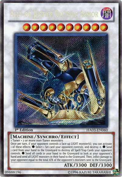 Ally of Justice Decisive Armor [HA03-EN060] Secret Rare | Gam3 Escape