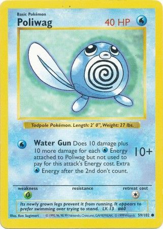 Poliwag (59/102) [Base Set Shadowless Unlimited] | Gam3 Escape