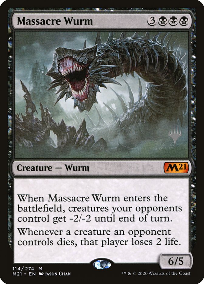 Massacre Wurm (Promo Pack) [Core Set 2021 Promos] | Gam3 Escape