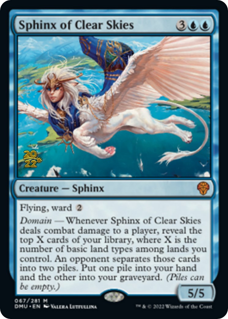 Sphinx of Clear Skies [Dominaria United Prerelease Promos] | Gam3 Escape