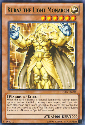 Kuraz the Light Monarch (Green) [DL16-EN004] Rare | Gam3 Escape