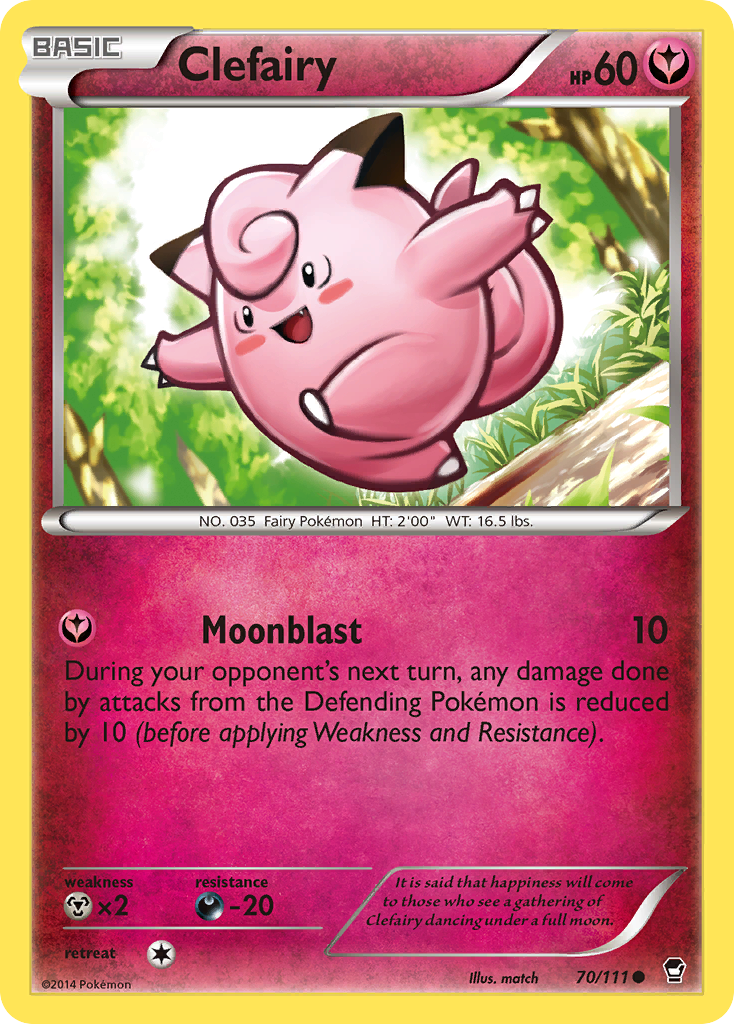 Clefairy (70/111) [XY: Furious Fists] | Gam3 Escape