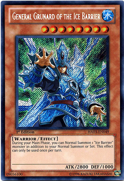 General Grunard of the Ice Barrier [HA03-EN049] Secret Rare | Gam3 Escape