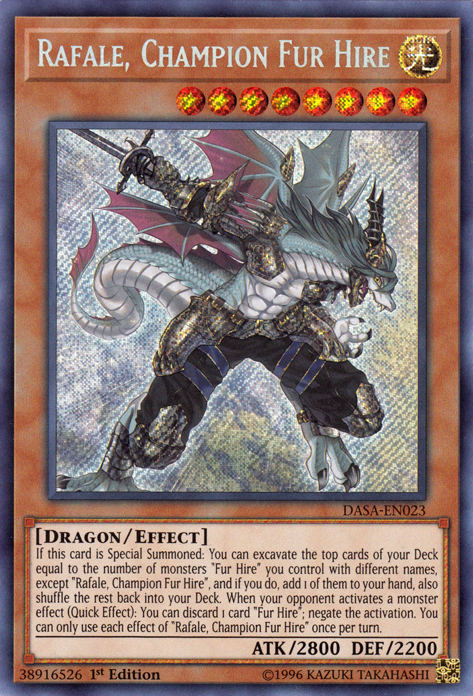 Rafale, Champion Fur Hire [DASA-EN023] Secret Rare | Gam3 Escape