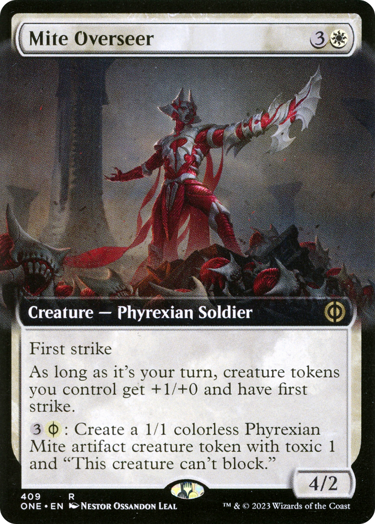 Mite Overseer (Extended Art) [Phyrexia: All Will Be One] | Gam3 Escape