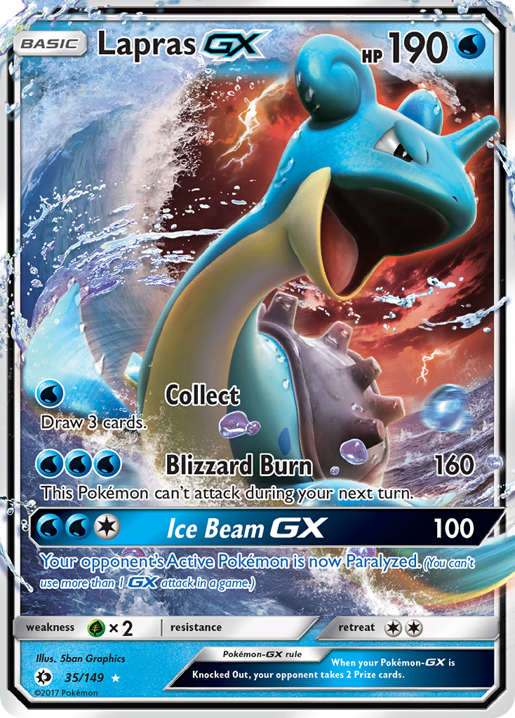 Lapras GX (35/149) [Sun & Moon: Base Set] | Gam3 Escape