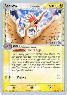 Fearow (18/100) (Delta Species) (Flyvees - Jun Hasebe) [World Championships 2007] | Gam3 Escape