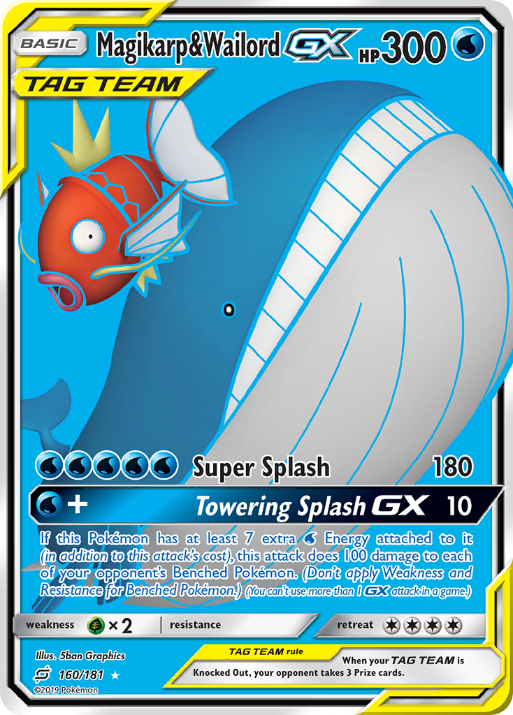 Magikarp & Wailord GX (160/181) [Sun & Moon: Team Up] | Gam3 Escape