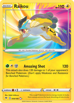 Raikou (050/185) [Sword & Shield: Vivid Voltage] | Gam3 Escape