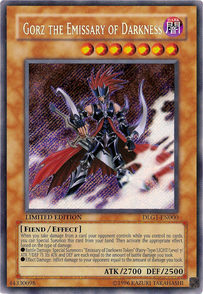 Gorz the Emissary of Darkness [DLG1-EN000] Secret Rare | Gam3 Escape