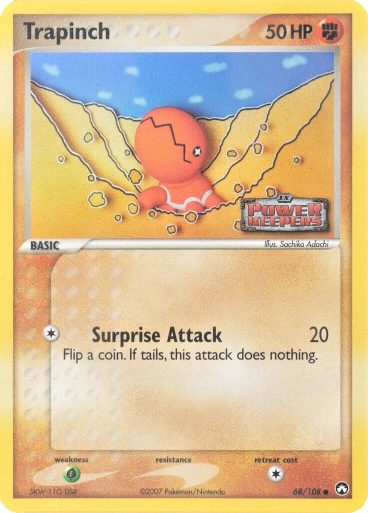 Trapinch (68/108) (Stamped) [EX: Power Keepers] | Gam3 Escape