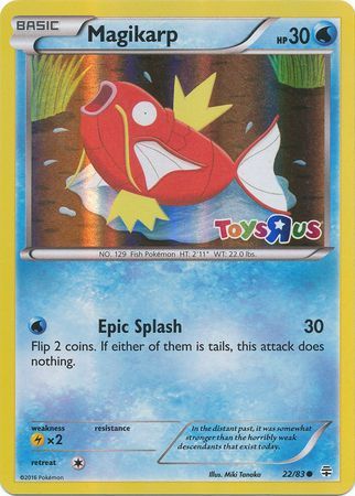 Magikarp (22/83) (Toys R Us Promo) [XY: Generations] | Gam3 Escape