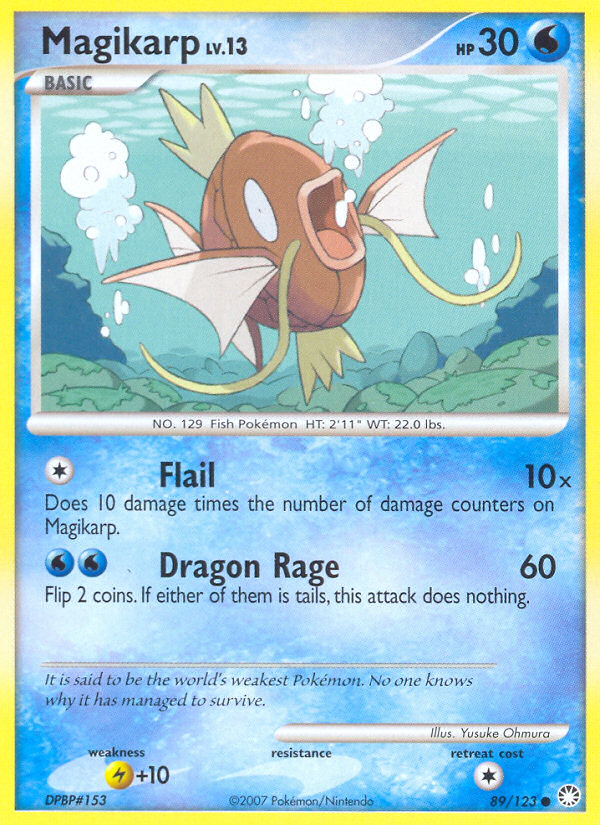 Magikarp (89/123) [Diamond & Pearl: Mysterious Treasures] | Gam3 Escape