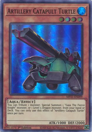 Artillery Catapult Turtle [MP21-EN099] Super Rare | Gam3 Escape