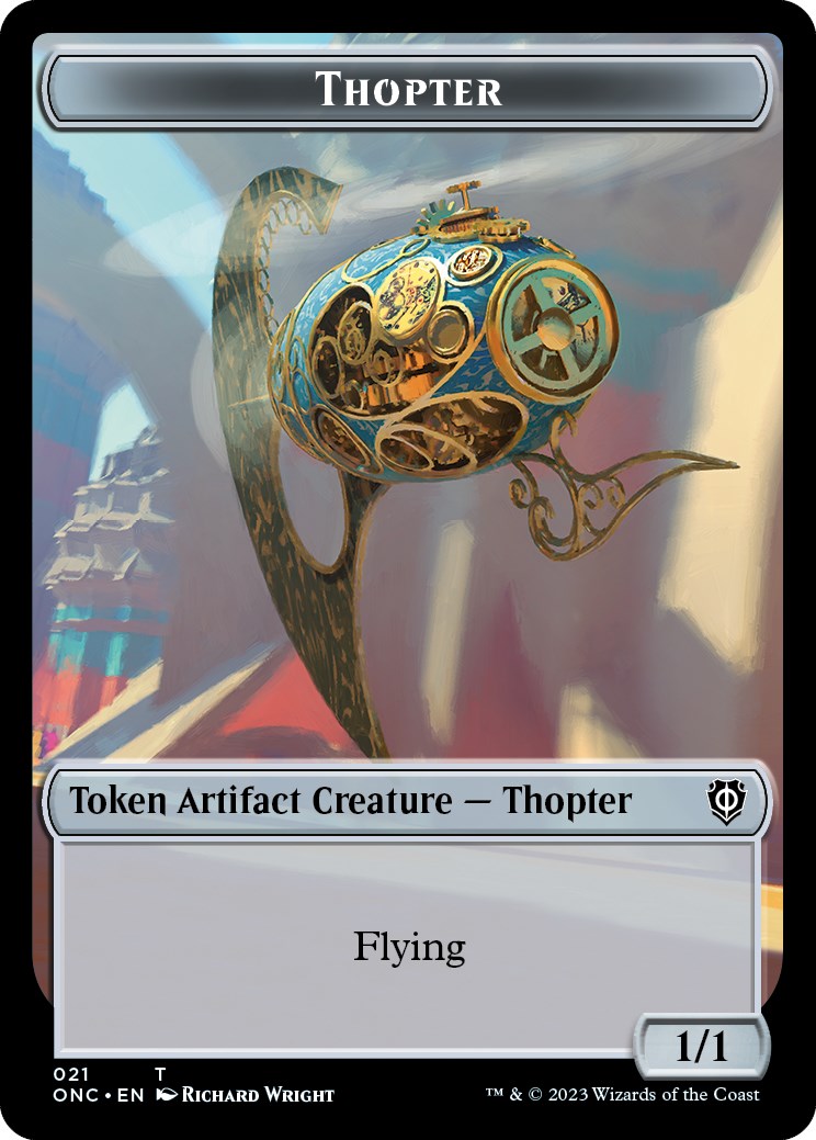 Myr // Thopter Double-Sided Token [Phyrexia: All Will Be One Commander Tokens] | Gam3 Escape