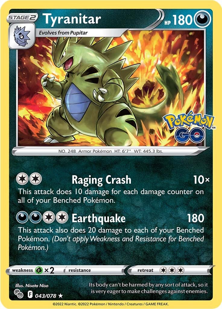 Tyranitar (043/078) [Pokémon GO] | Gam3 Escape