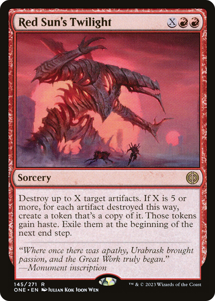 Red Sun's Twilight [Phyrexia: All Will Be One] | Gam3 Escape