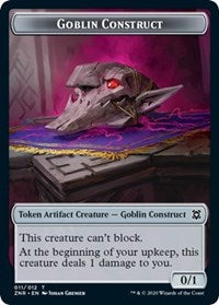 Goblin Construct // Illusion Double-sided Token [Zendikar Rising Tokens] | Gam3 Escape