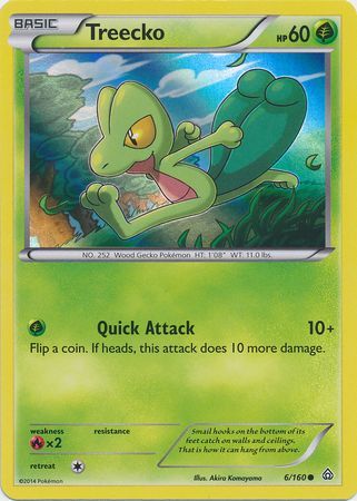 Treecko (6/160) (Sheen Holo) [XY: Primal Clash] | Gam3 Escape