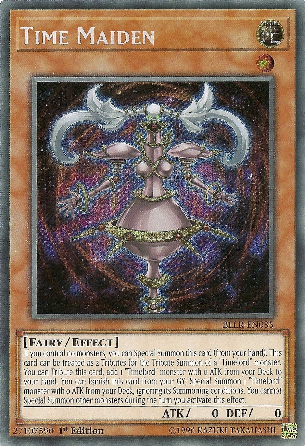 Time Maiden [BLLR-EN035] Secret Rare | Gam3 Escape