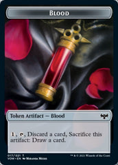 Blood // Treasure Double-sided Token [Innistrad: Crimson Vow Tokens] | Gam3 Escape