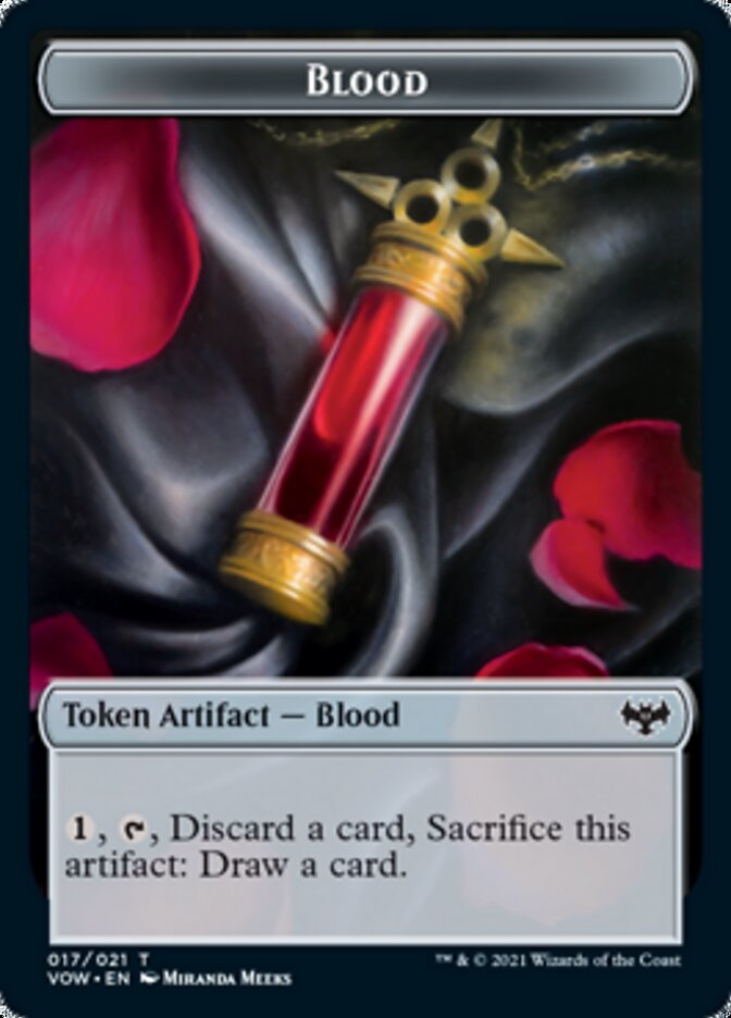 Blood // Vampire (007) Double-sided Token [Innistrad: Crimson Vow Tokens] | Gam3 Escape