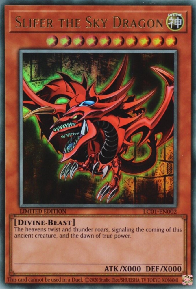 Slifer the Sky Dragon (25th Anniversary) [LC01-EN002] Ultra Rare | Gam3 Escape