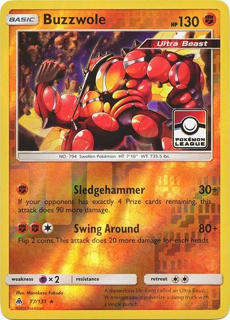 Buzzwole (77/131) (League Promo) [Sun & Moon: Forbidden Light] | Gam3 Escape