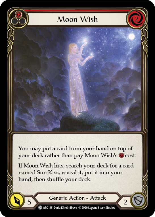 Moon Wish (Red) [ARC185] Unlimited Rainbow Foil | Gam3 Escape